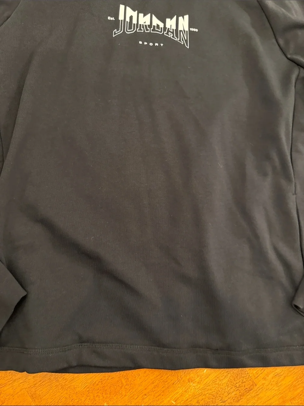 Jordan Dri-Fit Sport FQ6808-010 Black Graphic Fleece Hoodie Men’s XL